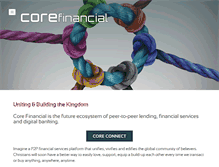 Tablet Screenshot of corefinancial.com